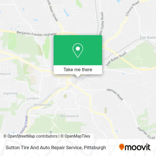 Sutton Tire And Auto Repair Service map