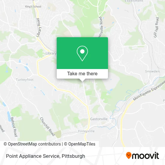 Point Appliance Service map