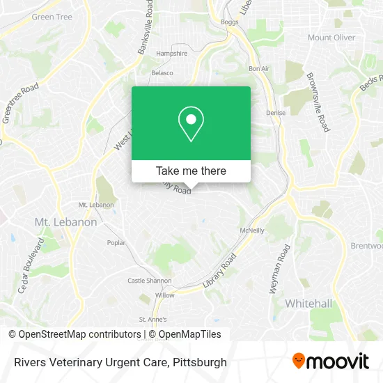 Rivers Veterinary Urgent Care map