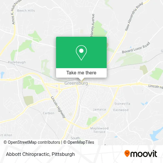 Abbott Chiropractic map