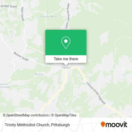 Trinity Methodist Church map