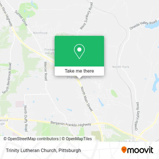 Trinity Lutheran Church map