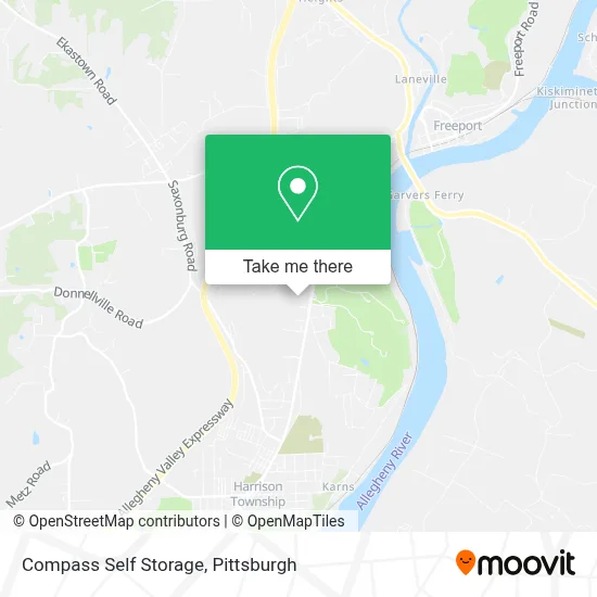 Compass Self Storage map