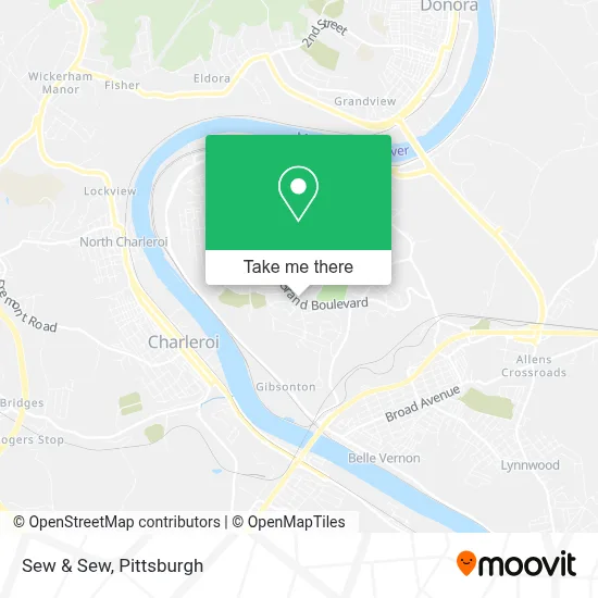 Sew & Sew map