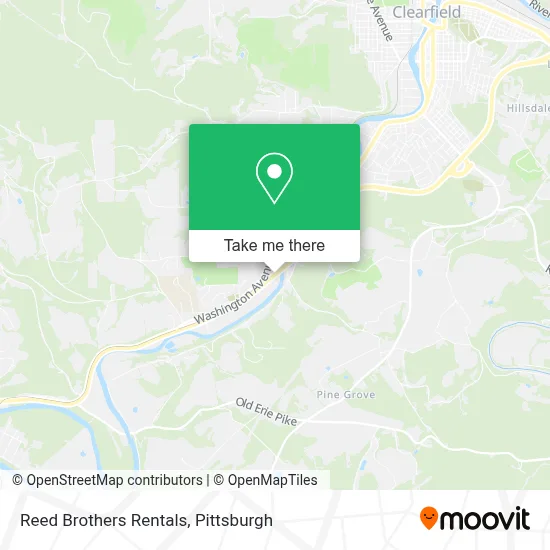 Reed Brothers Rentals map