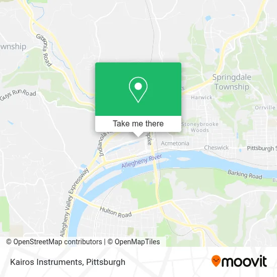 Kairos Instruments map