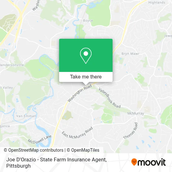 Joe D'Orazio - State Farm Insurance Agent map