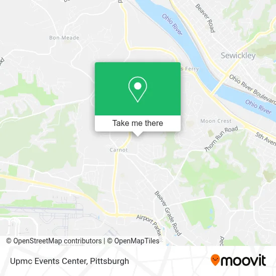 Upmc Events Center map
