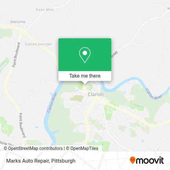 Marks Auto Repair map
