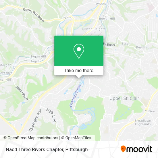 Nacd Three Rivers Chapter map