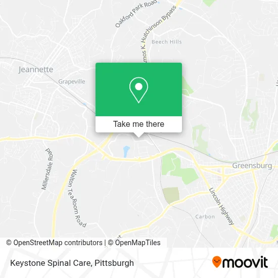 Keystone Spinal Care map