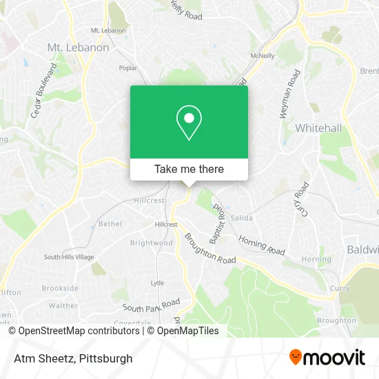 Atm Sheetz map