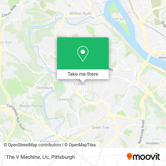 The V Machine, Llc map