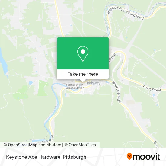 Keystone Ace Hardware map