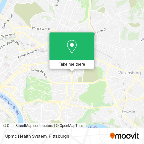 Upmc Health System map