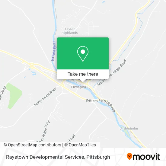 Raystown Developmental Services map