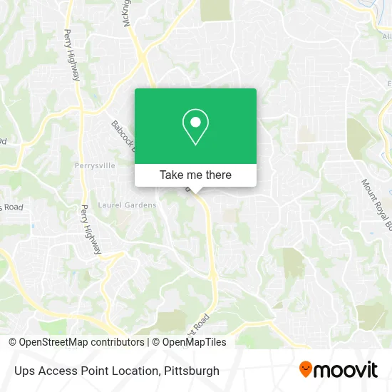 Ups Access Point Location map