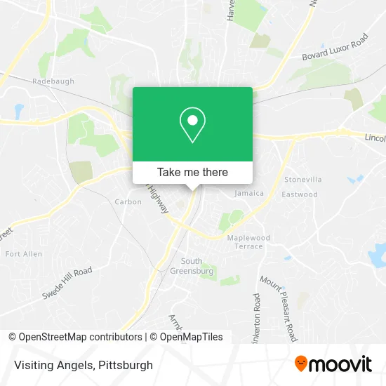 Visiting Angels map