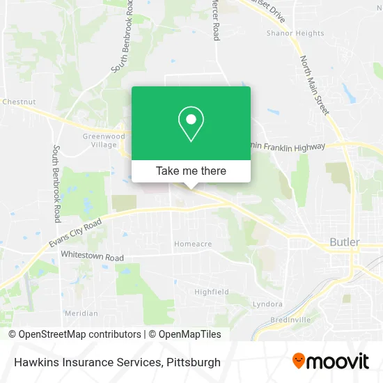 Hawkins Insurance Services map