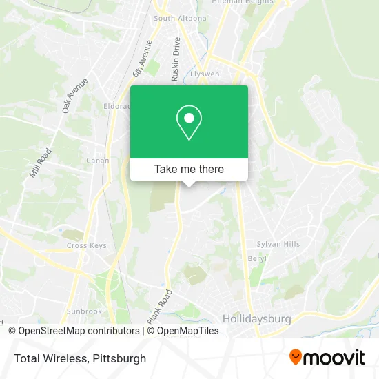 Total Wireless map