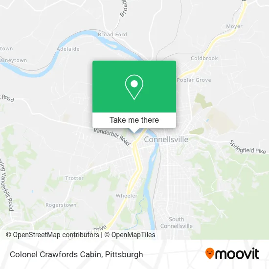 Colonel Crawfords Cabin map