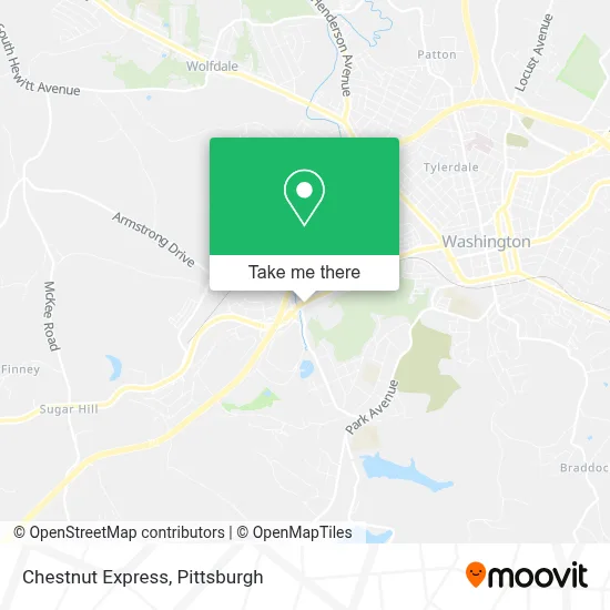 Chestnut Express map