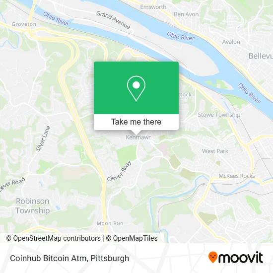 Coinhub Bitcoin Atm map