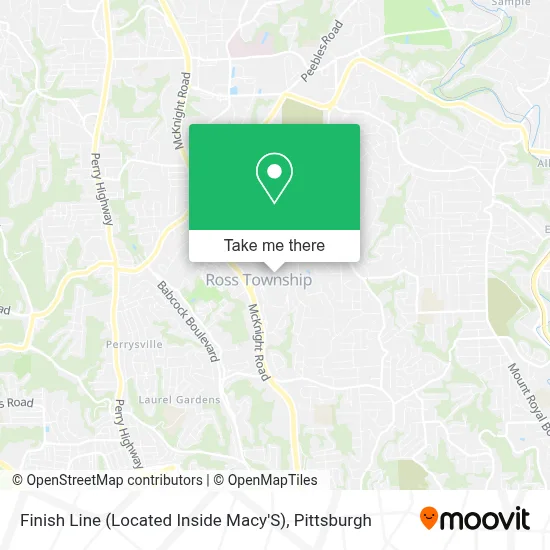 Finish Line (Located Inside Macy'S) map