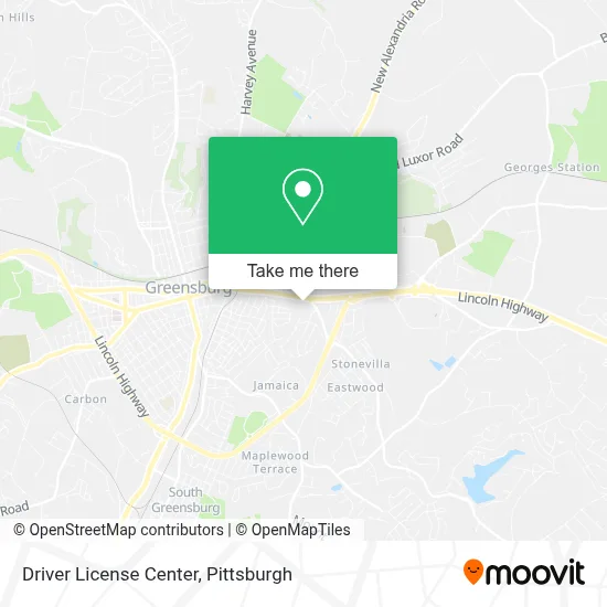 Driver License Center map