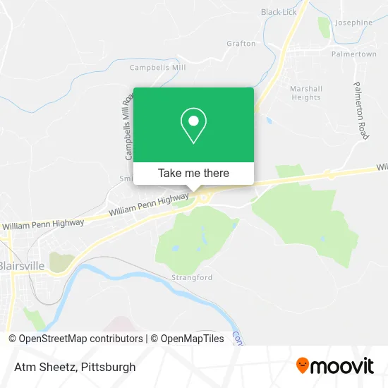 Atm Sheetz map