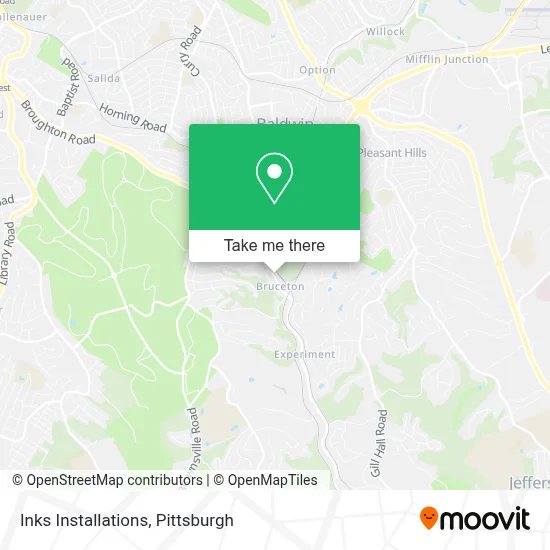 Inks Installations map