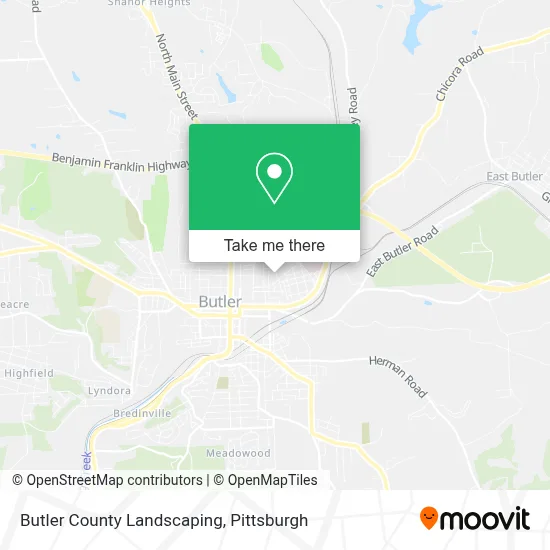 Butler County Landscaping map