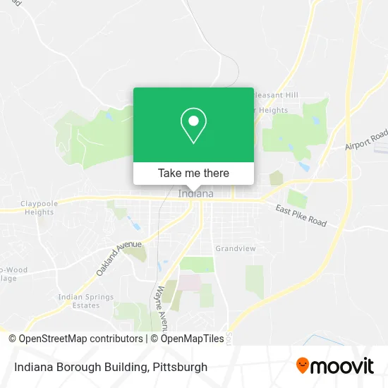 Indiana Borough Building map
