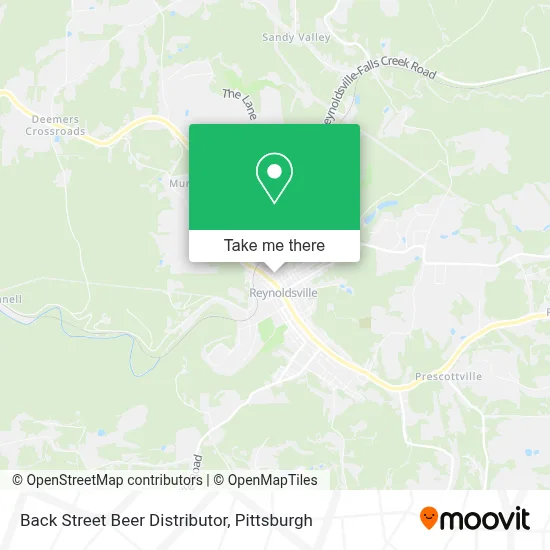Back Street Beer Distributor map
