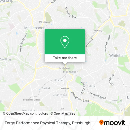 Forge Performance Physical Therapy map