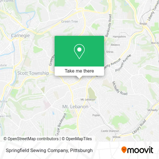 Springfield Sewing Company map