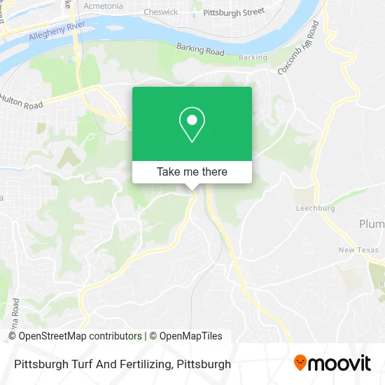 Pittsburgh Turf And Fertilizing map