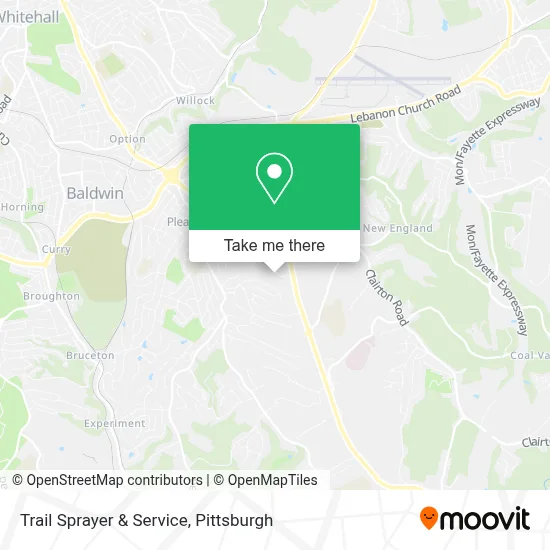 Trail Sprayer & Service map