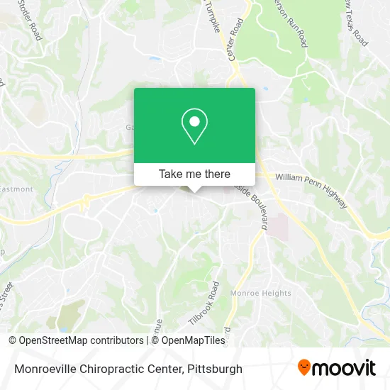 Monroeville Chiropractic Center map