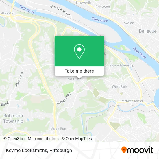Keyme Locksmiths map