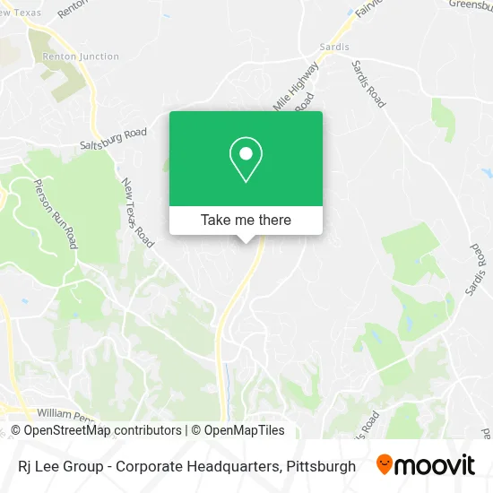 Rj Lee Group - Corporate Headquarters map