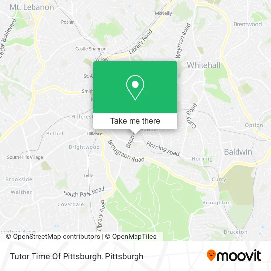 Tutor Time Of Pittsburgh map