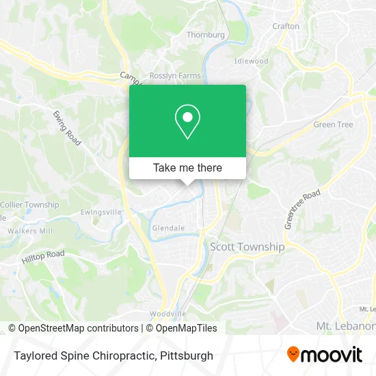 Taylored Spine Chiropractic map
