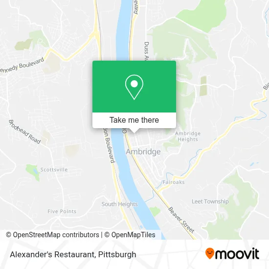 Alexander's Restaurant map