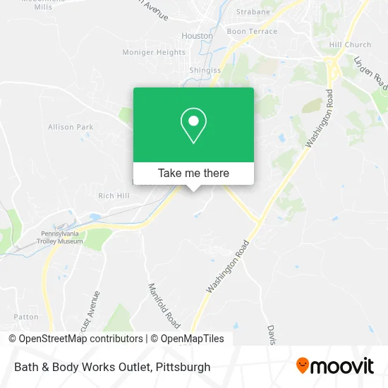 Bath & Body Works Outlet map