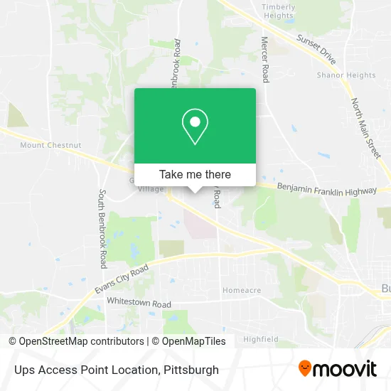 Ups Access Point Location map