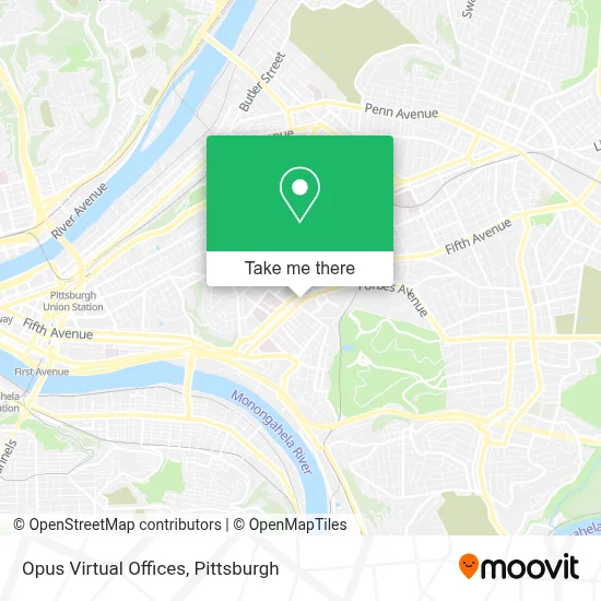 Opus Virtual Offices map