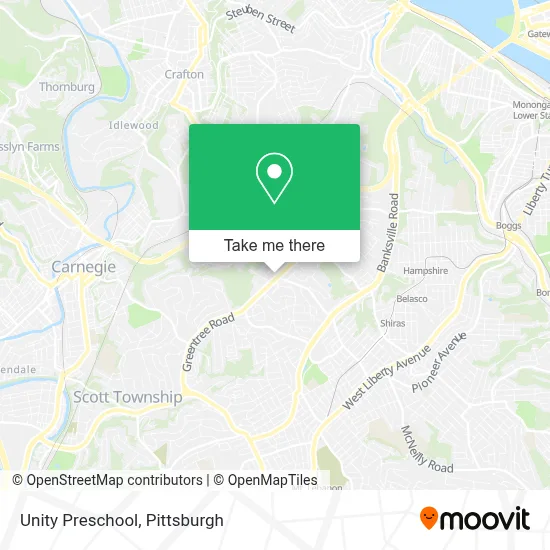 Unity Preschool map