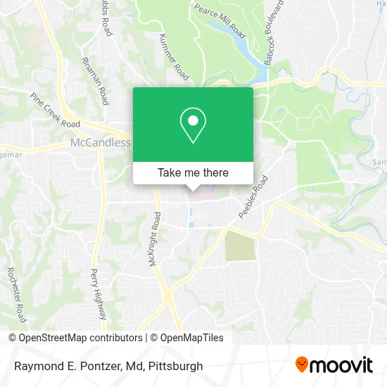 Raymond E. Pontzer, Md map