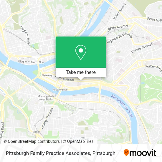 Pittsburgh Family Practice Associates map